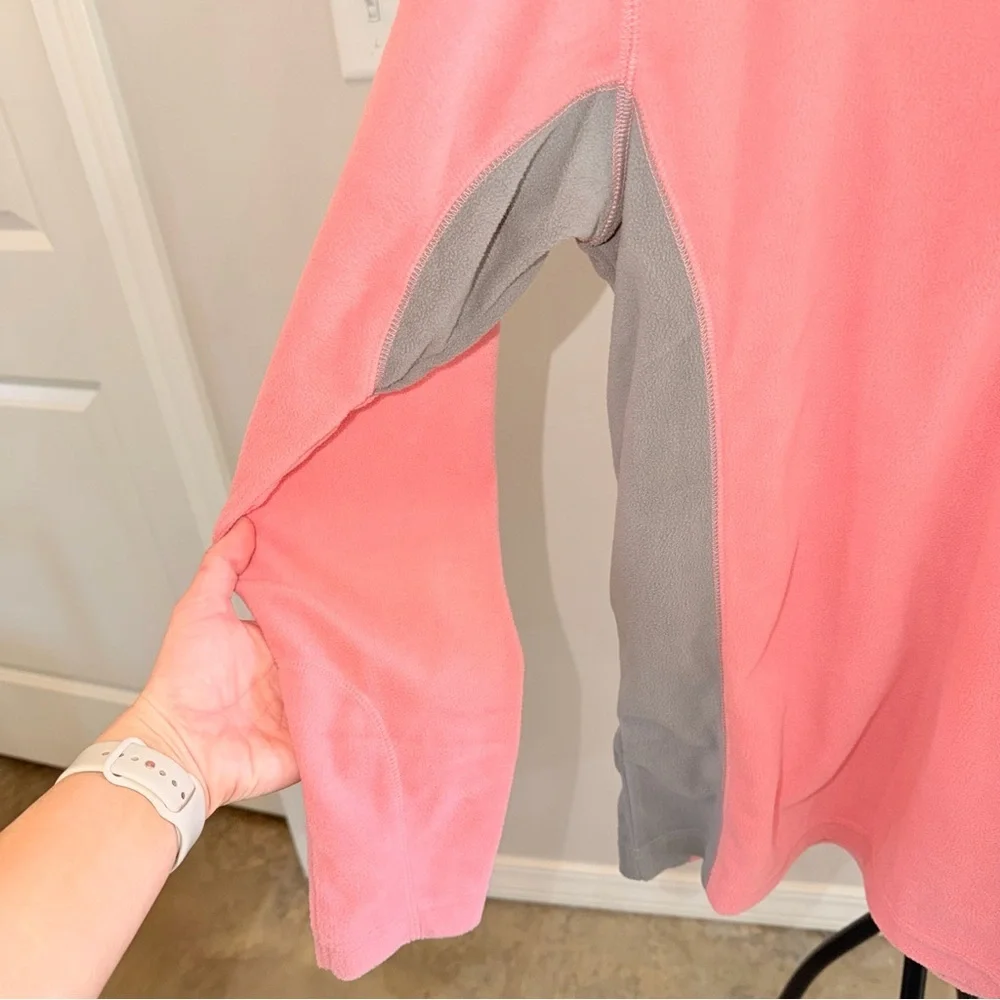 NWOT - Columbia Fleece 1/4 Zip Pullover Pink Gray Womens Jacket - Size M - Picture 4 of 6